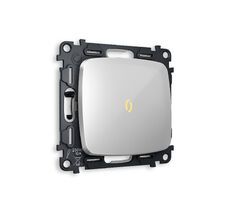 Выключатель одноклавишный проходной с подсветкой Ambrella Volt OMEGA QUANT MO402030_AMB