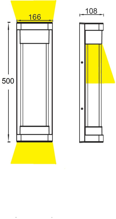 Настенный светильник уличный светодиодный IP54 Oasis Light W1857L-3K Bl_OL