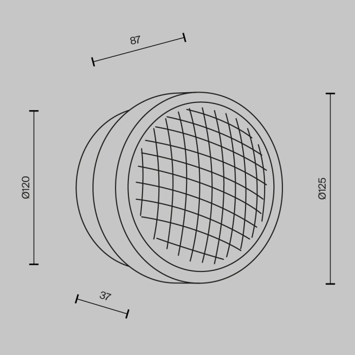 Настенный светильник Maytoni Olo MOD493WL-L6BSK_MY