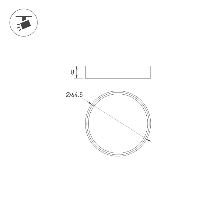 Линза Arlight LGD-ARTIFACT-4TR black 057140_ARL