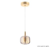 Подвесной светильник Crystallux BOX SP1 GOLD/AMBER_CR
