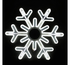 Световая фигура Снежинка светодиодная из гибкого неона Sneha A-964 WT_SN