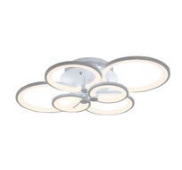 Потолочная люстра диммируемая светодиодная с пультом регулировкой цветовой температуры и ночным режимом Escada 10237/6LED_ESC