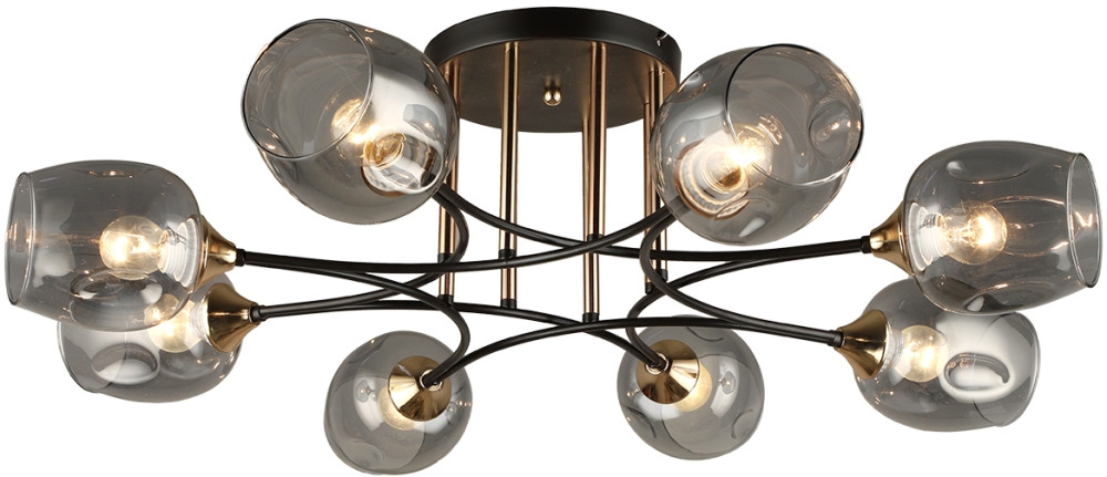 Потолочная люстра на штанге MD.4882-8-S COFFEE+FGD Imex MD.4882-8-S COFFEE+FGD_IM