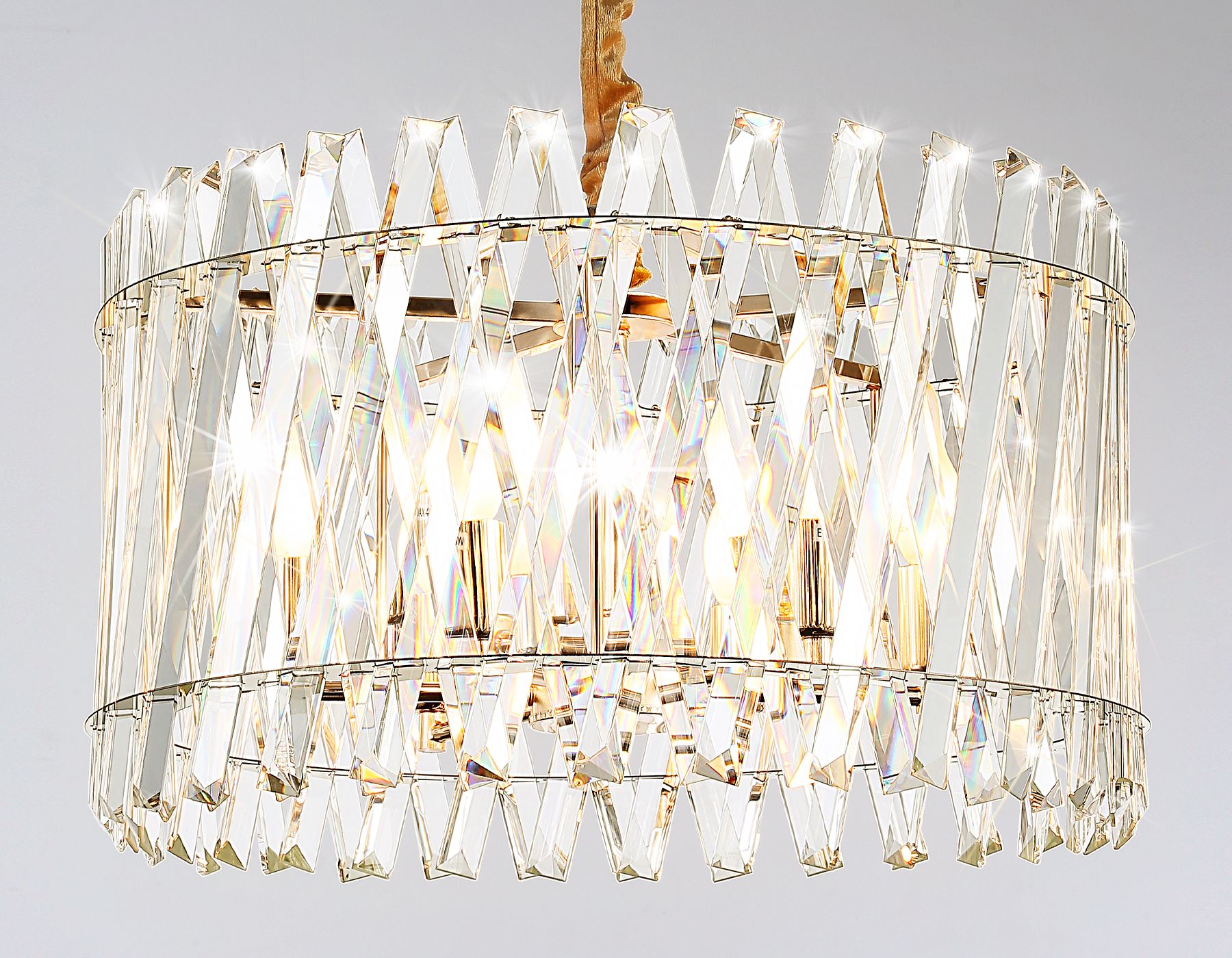 Подвесная люстра Ambrella light с хрусталем Traditional TR5063_AMB