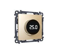 Комплект механизма терморегулятора с цифровым дисплеем с подсветкой и датчиком для теплого пола 16A-250V ALFA QUANT (AP6058, VM1385) Ambrella Volt MA605810_AMB