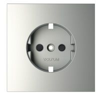 Накладка для розетки Voltum с заземлением и защитными шторками S70 VLS000705