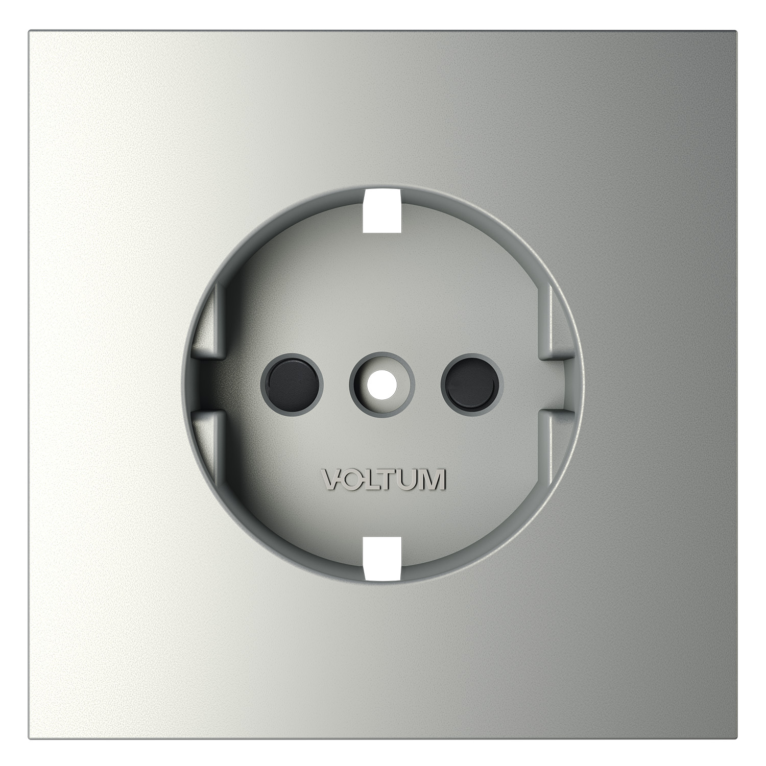 Накладка для розетки Voltum с заземлением и защитными шторками S70 VLS000705