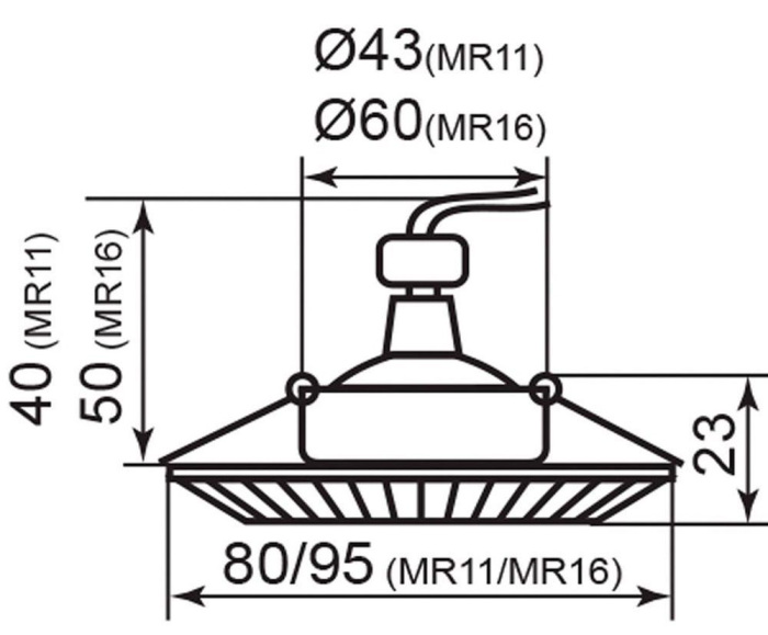 Встраиваемый светильник Feron 19739_FR