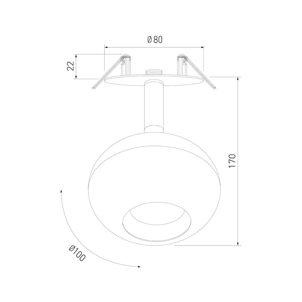 Спот Elektrostandard встариваемый светодиодный серебро Ball a053739_ES
