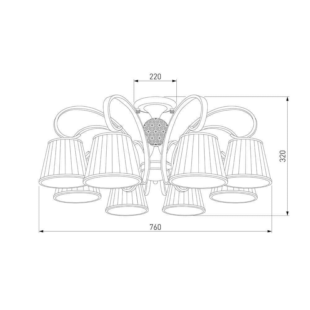Потолочная люстра Eurosvet Tessa a043771_EU