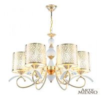 Подвесная люстра Arte Milano Florentina 309787/6 Wh/Gd