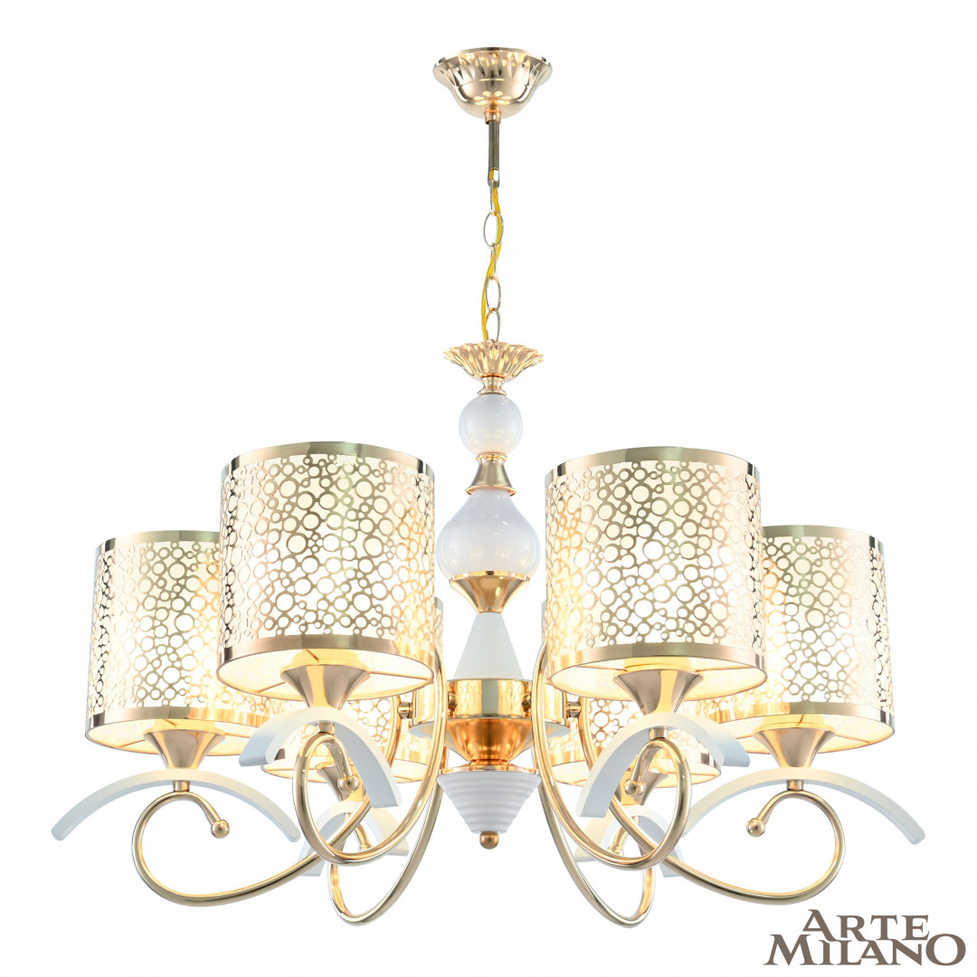 

Подвесная люстра Arte Milano Florentina 309787/6 Wh/Gd, 309787/6 Wh/Gd
