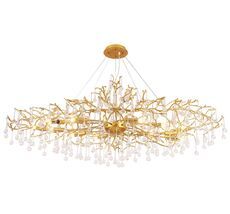 Подвесная люстра Crystallux REINA REINA V2 SP16 L1500 GOLD PEARL_CR