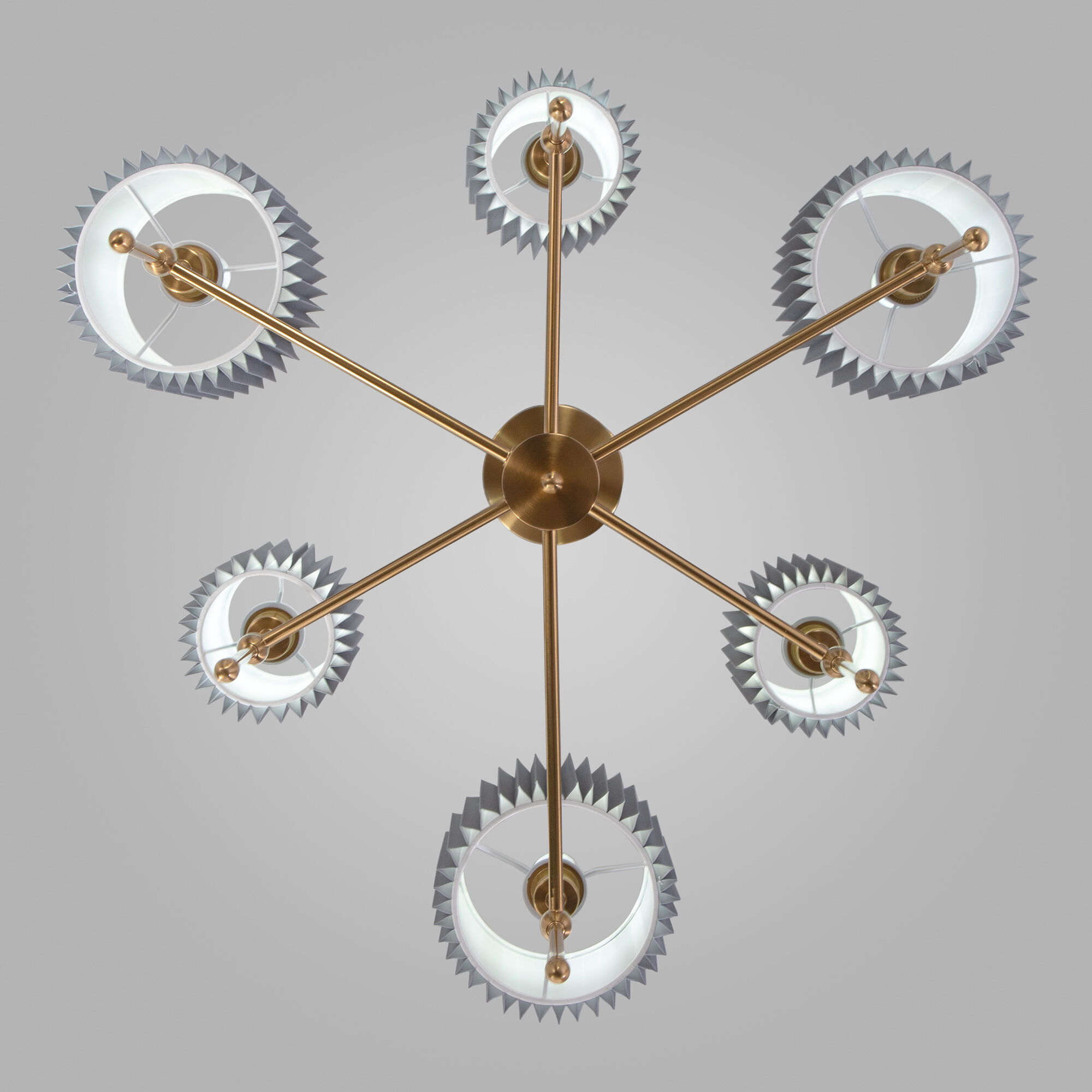 Потолочная люстра с тканевыми абажурами Eurosvet Notturno a065665_EU