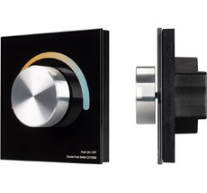 Панель SMART-P20-MIX-G-IN Black (12-24V, 4x3A, Rotary, 2.4G) ( Arlight 033762_ARL