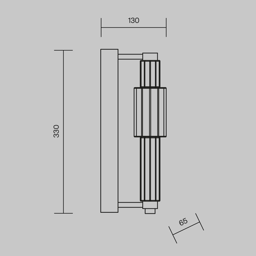 Бра Maytoni Verticale MOD308WL-L9CH3K_MY