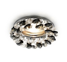 Встраиваемый светильник Ambrella light Crystal K206 BK/CH_AMB