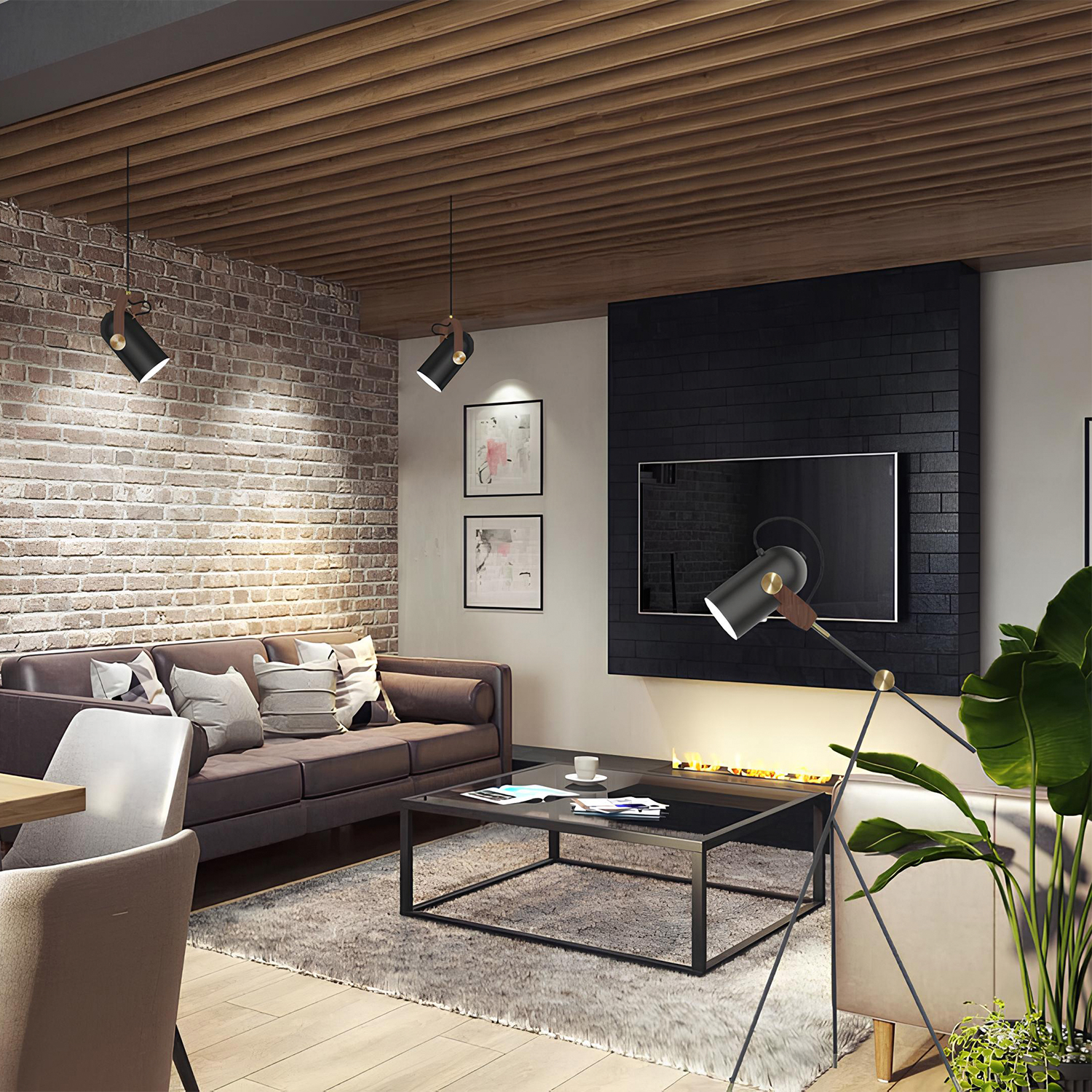 Торшер Crystal Lux KRUS KRUS PT1.1 BLACK_CR