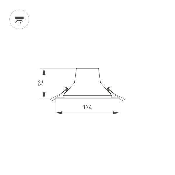 Светильник Downlight Arlight STORM 032433_ARL