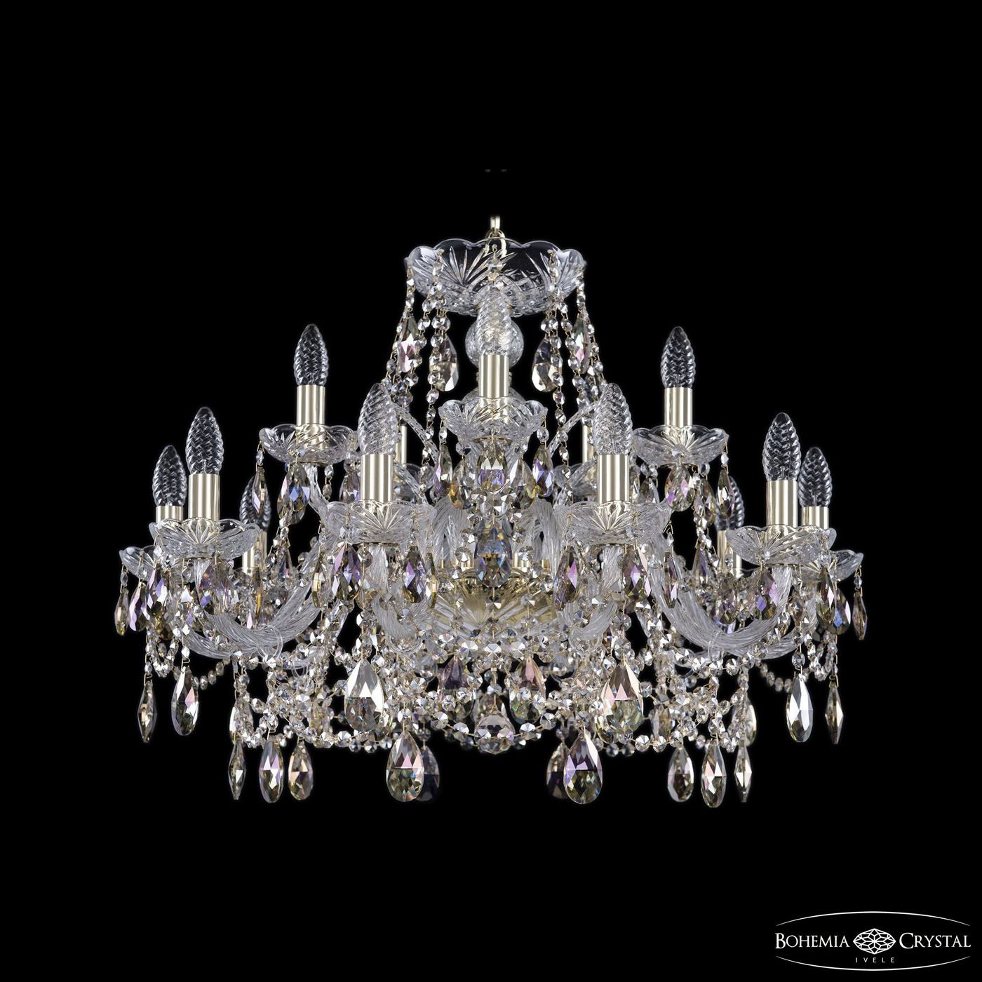 Хрустальная люстра Bohemia Ivele 1411/10+5/240 G R801_BI
