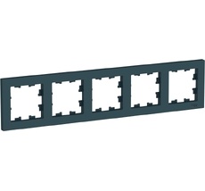 Рамка на 5 постов (изумрудный) Systeme Electric ATN000805