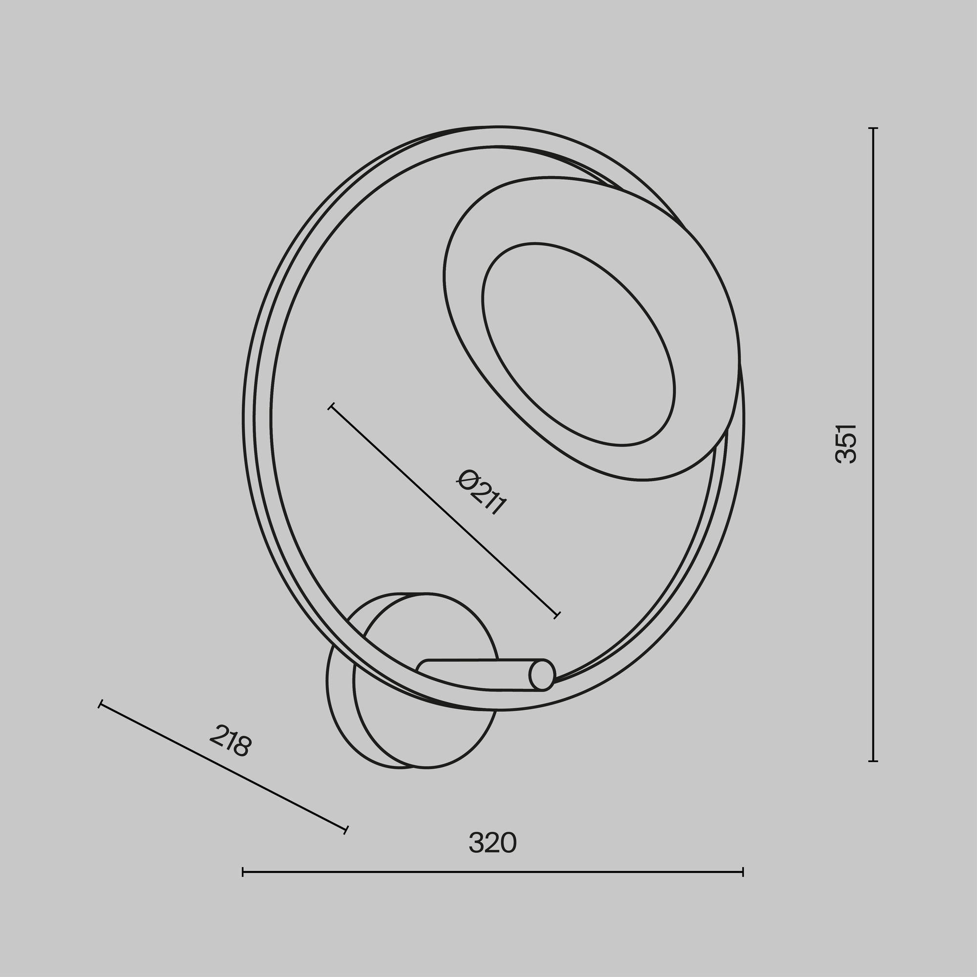 Бра Maytoni Lunare MOD327WL-L5BS3K1_MY
