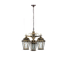 Уличный светильник подвесной IP44 Oasis Light 91470M/3 Gb овал_OL