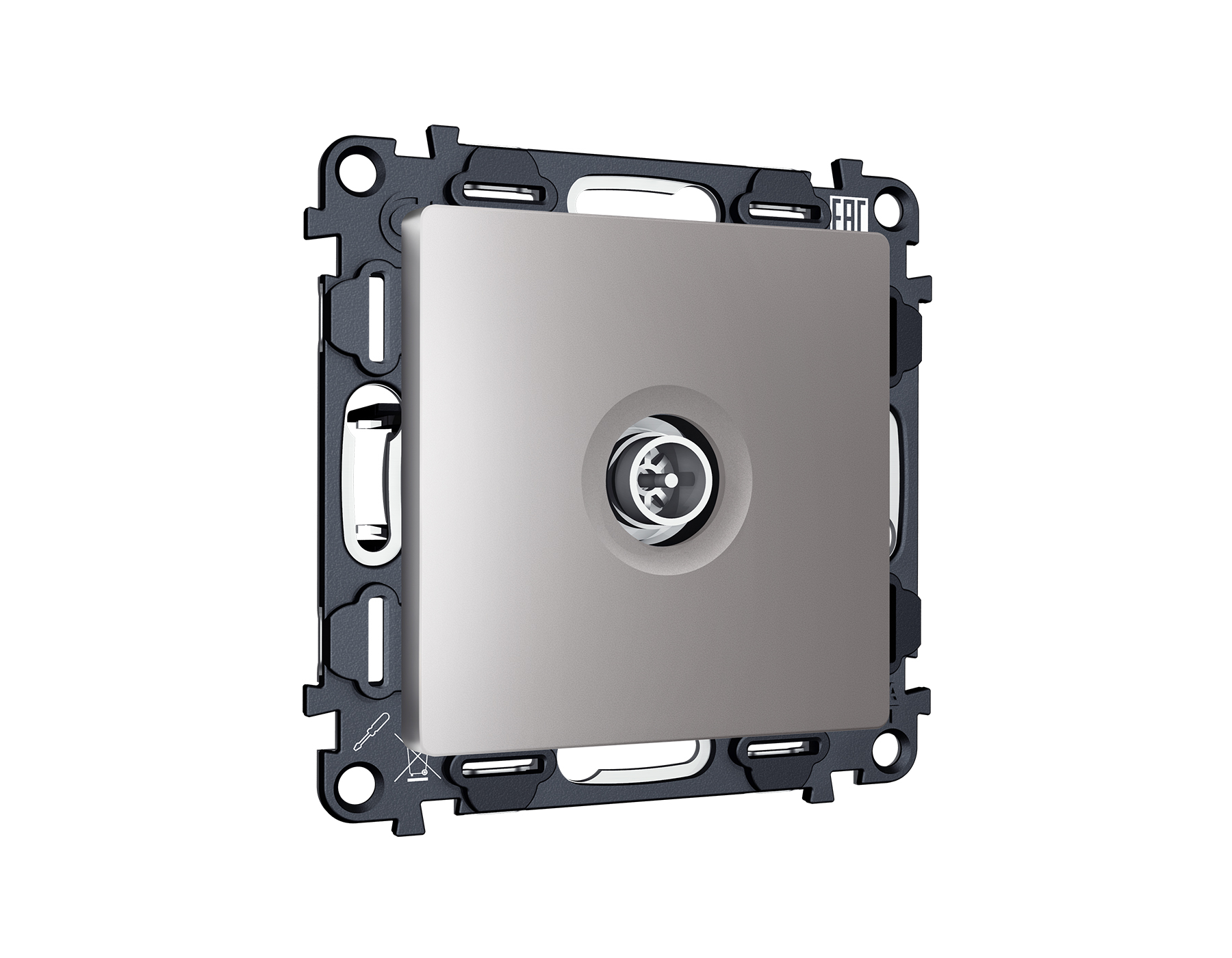 Комплект механизма TV розетки оконечной экранированной 5-1000MHz 3dB ALFA QUANT (AP5130, VM199) Ambrella Volt MA513005_AMB