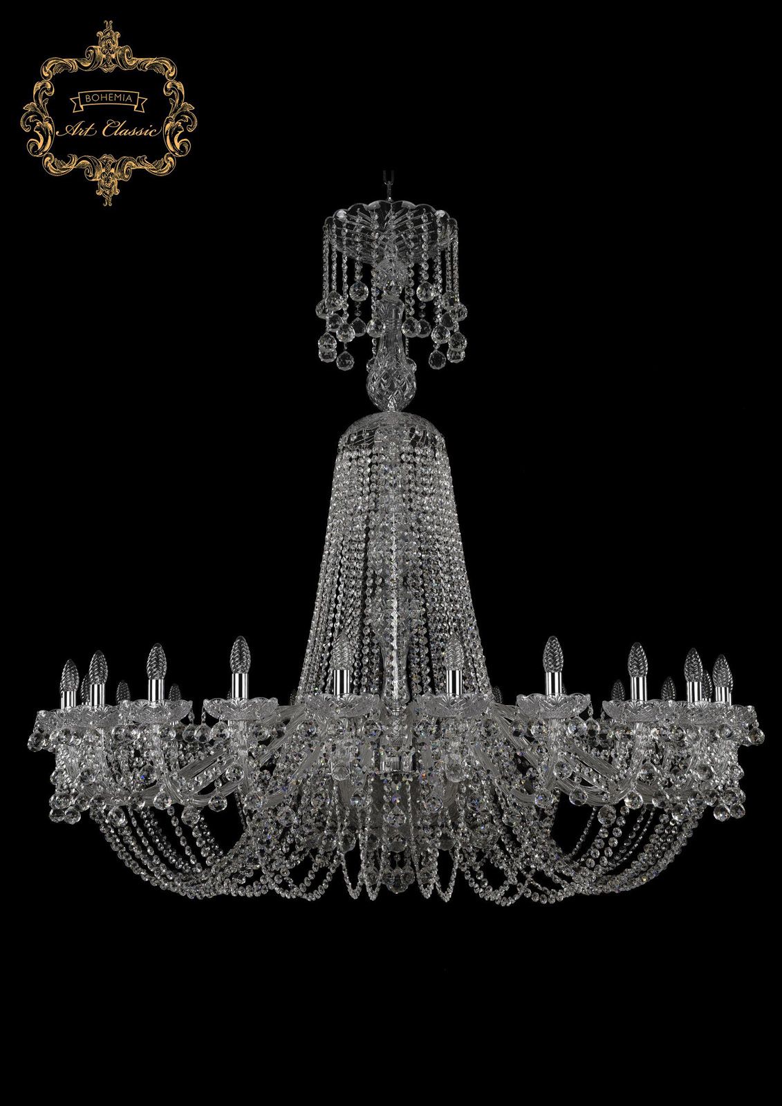 

Хрустальная люстра Bohemia Art Classic 11.26.24.530.XL-150.Cr.B, 11.26.24.530.XL-150.Cr.B