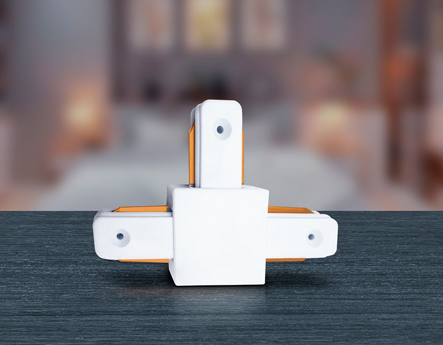 Коннектор Т-образный однофазный для соединения трековых шинопроводов GL GL7077_AMB