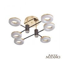 Потолочная люстра Arte Milano Ferrara 271399/6 BK/GD