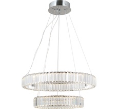 Подвесная люстра хрустальная светодиодная с пультом Moderli V10735-PL_MD