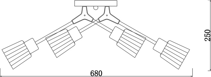 Потолочная люстра Escada 1137/6P_ESC