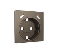 Лицевая панель ALFA для электрической розетки с/з со шторками 2USB C+C QUANT Ambrella Volt AP6405_AMB