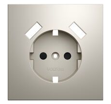 Накладка для розетки Voltum с заземлением и защитными шторками с USB A+A S70 VLS000903