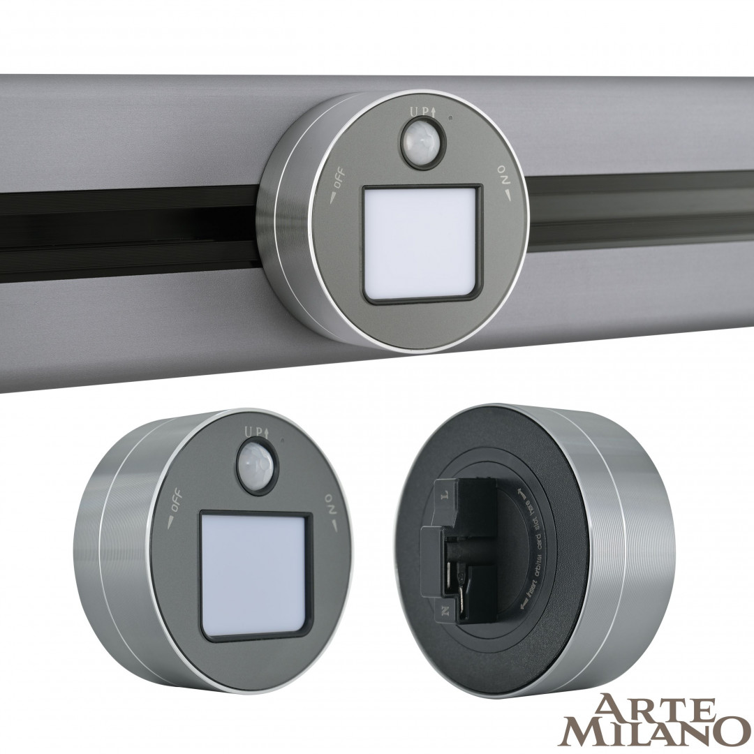 Трековый светильник Arte Milano track-sockets 380011TLS/LWS Grey