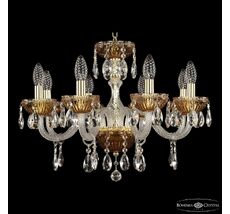 Хрустальная люстра Bohemia Ivele Crystal 5417/8/195 G Amber/M-1G_BI