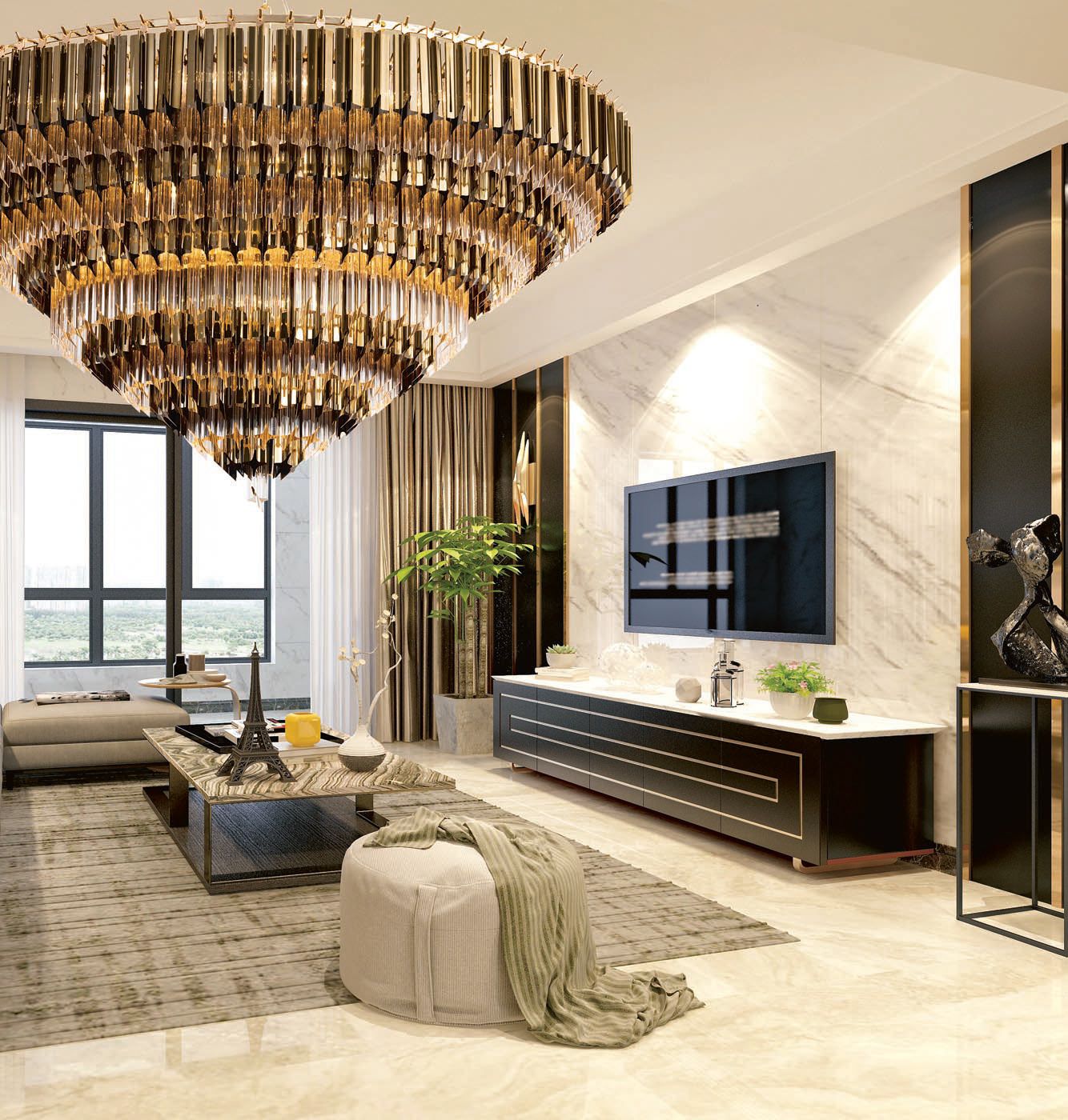 Каскадная люстра Divinare FRIZZANTE 1683/01 LM-16_DI