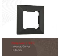 Рамка из поликарбоната на 1 пост Arte Milano 503.03-1.black