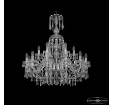 Хрустальная люстра Bohemia Ivele Crystal 1403/12+6/300/XL-95 Ni_BI