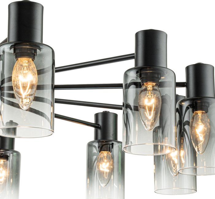 Потолочная люстра на штанге Diversity Escada 2120/12P Black_ESC