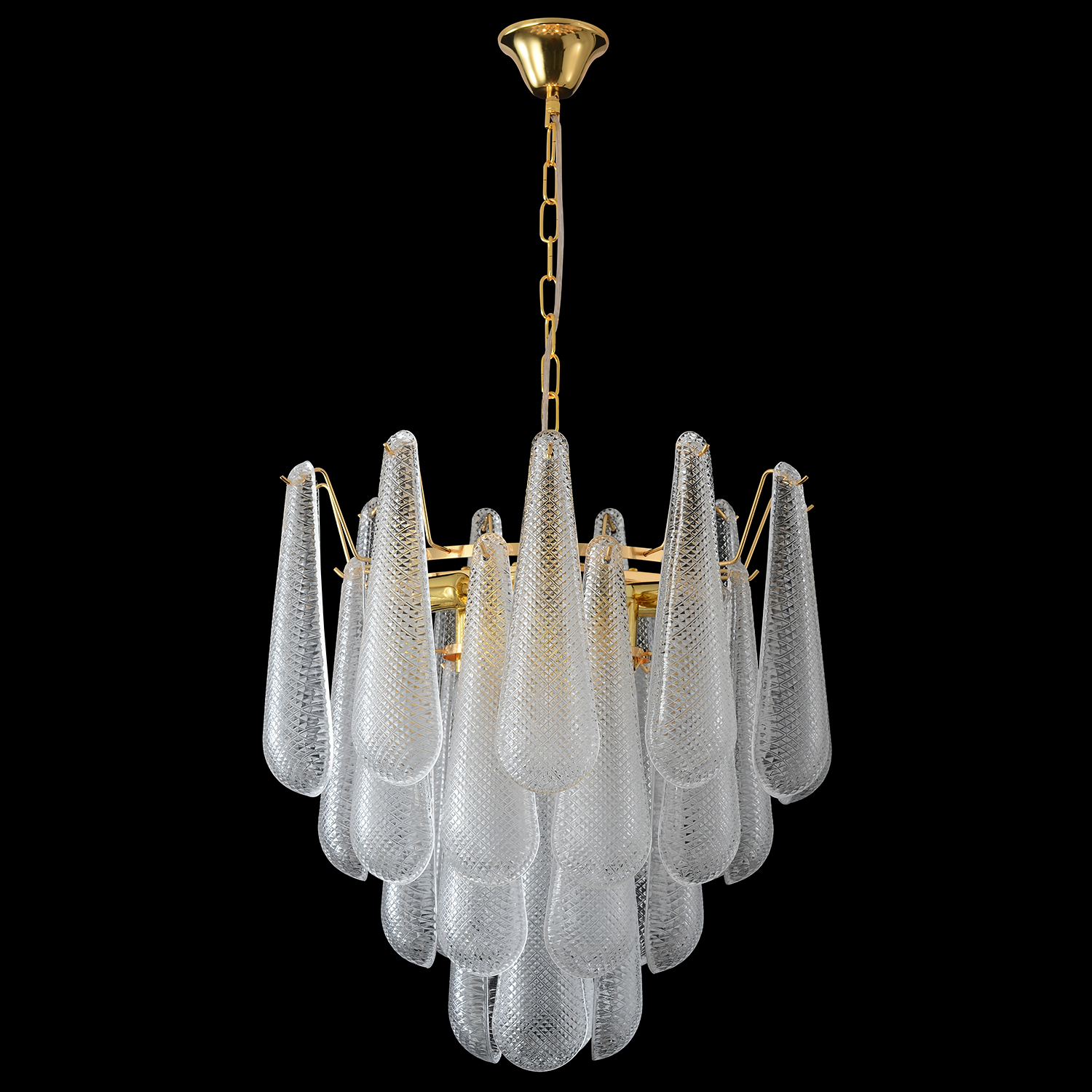 Подвесная люстра Crystal Lux FONTAIN FONTAIN SP8 GOLD_CR
