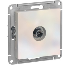 ТВ-розетка встраиваемая проходная (жемчужный) Systeme Electric ATN000492