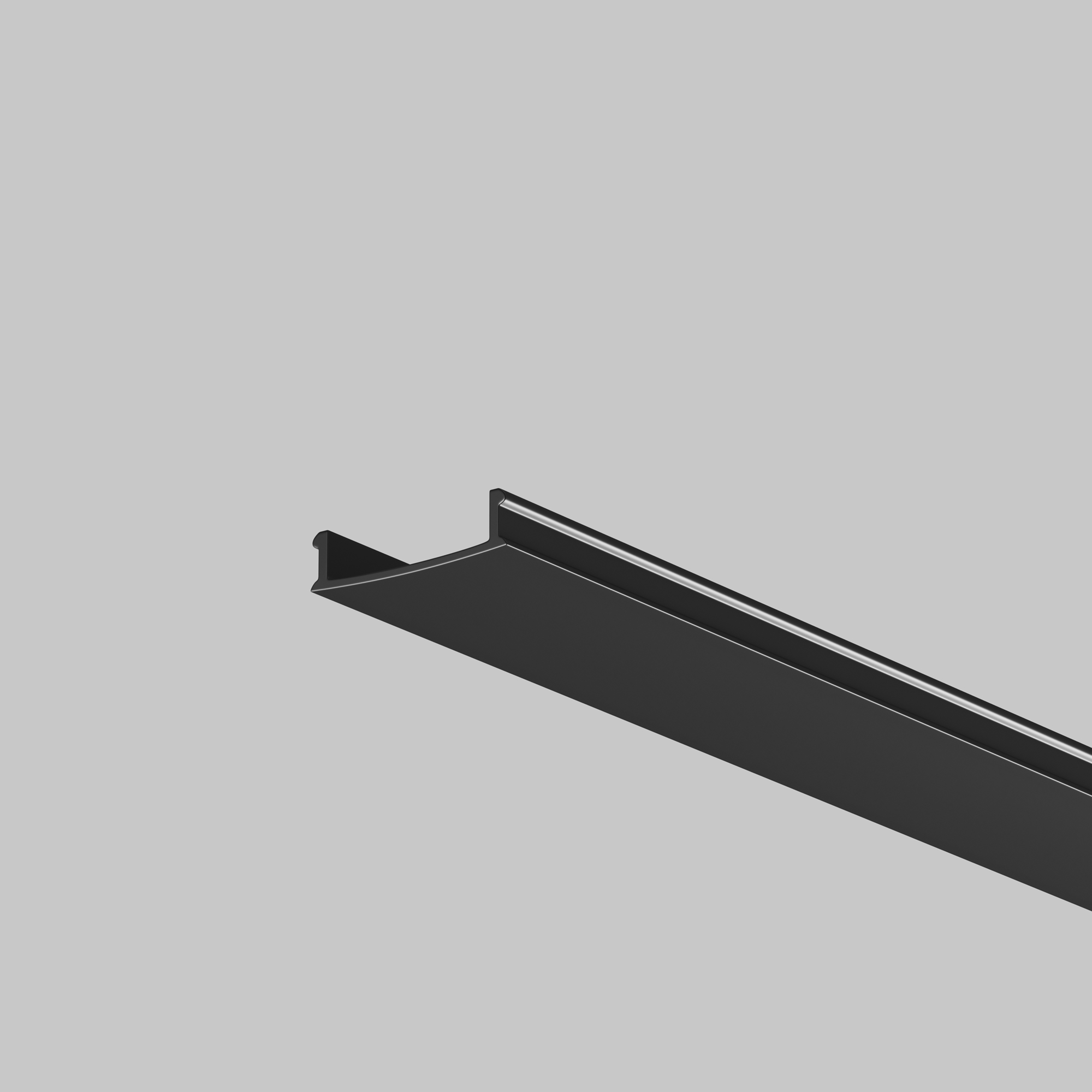 Рассеиватель для профиля 61?14 (Чёрный, 2 м), ALM-6114-B-DF-2M 642014 Maytoni 642014_MY