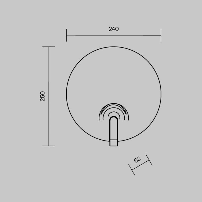 Настенный светильник Maytoni Regatta MOD481WL-L8BS3K_MY