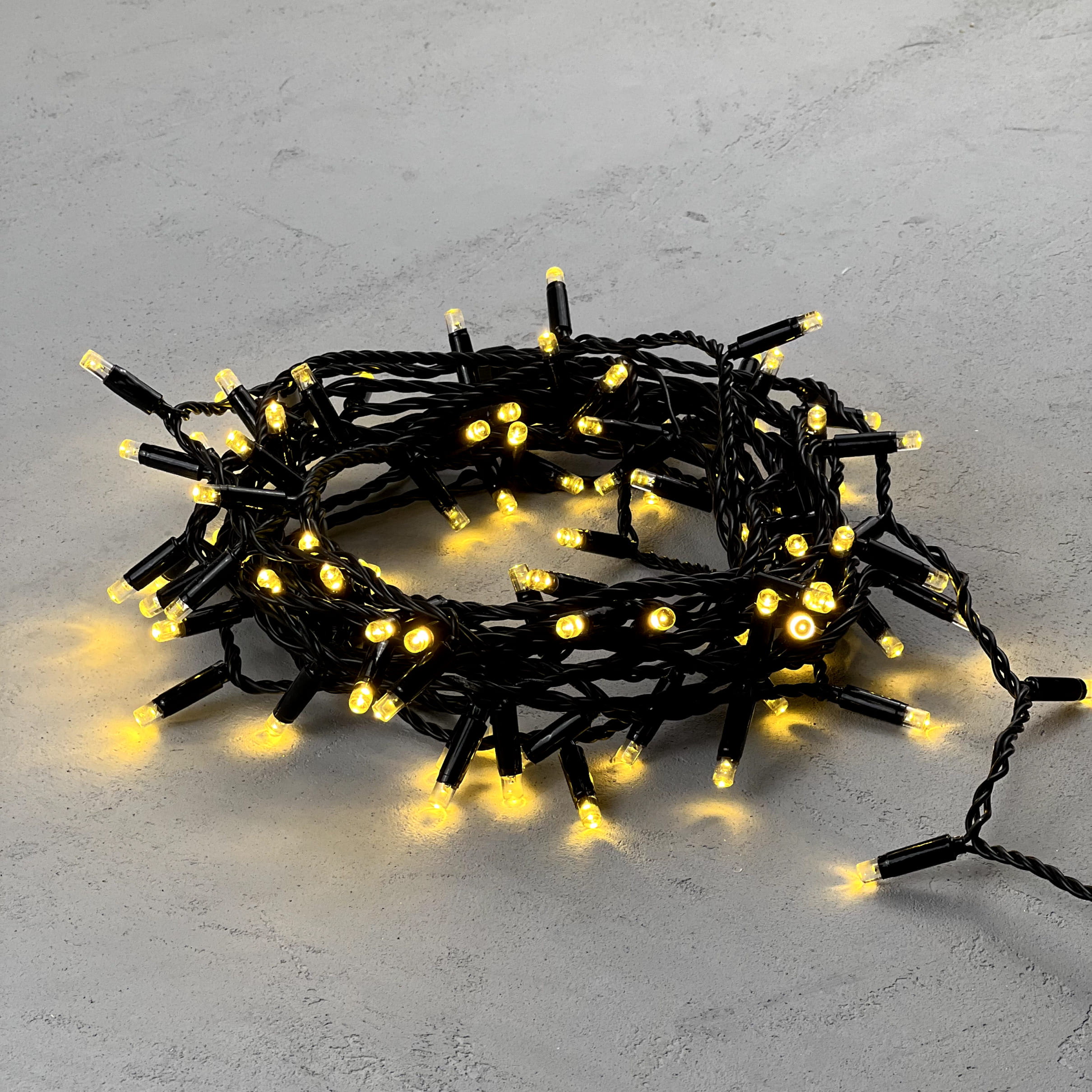 Гирлянда LTC Нить с Колпачком 10м Шампань, 100 LED PST100CAP-11-2CH