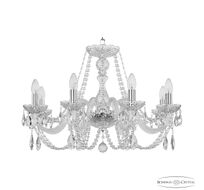 Хрустальная люстра Bohemia Ivele Crystal 101/8/240 Ni_BI