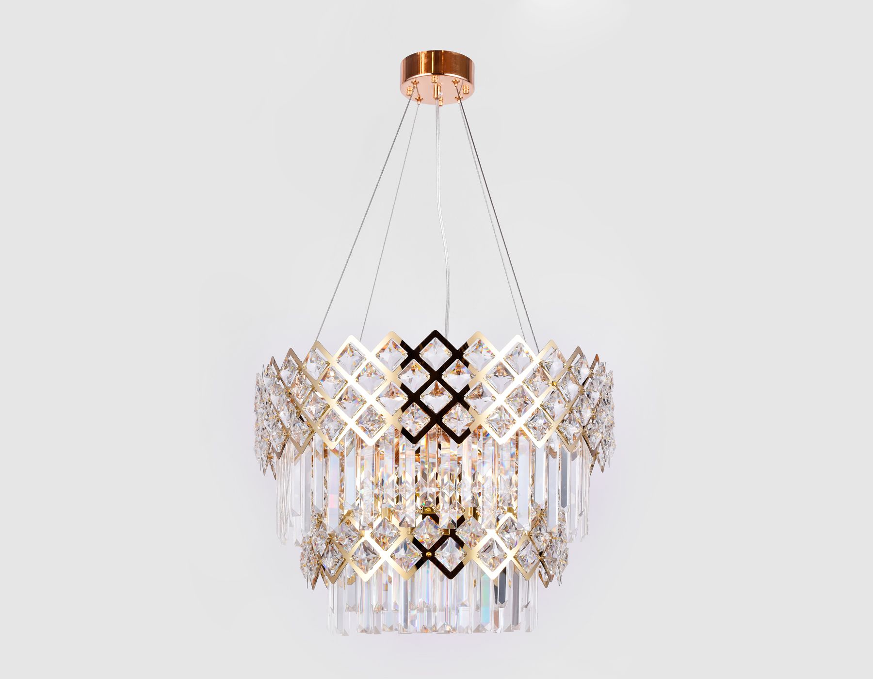 Подвесная люстра Ambrella light с хрусталем TR TR5275_AMB