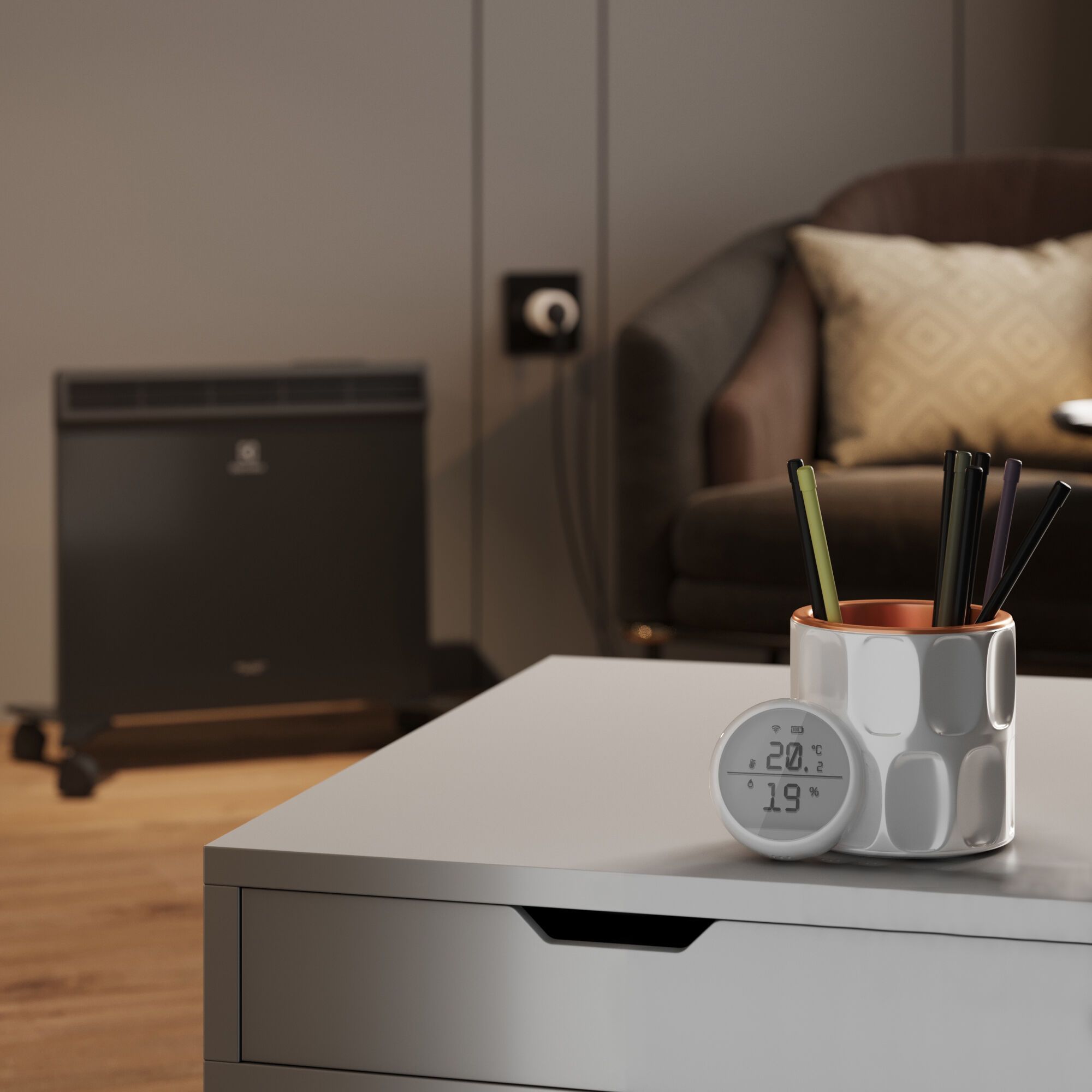 Умный датчик температуры и влажности Elektrostandard a061849_ES